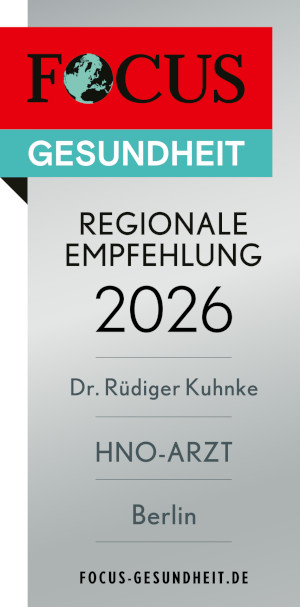 Dr. Rüdiger Kuhnke, HNO-Arzt in Berlin Focus-Siegel